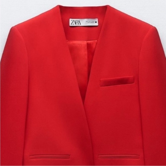 Zara limited edition celeb style collar less blazer - Picture 7 of 7